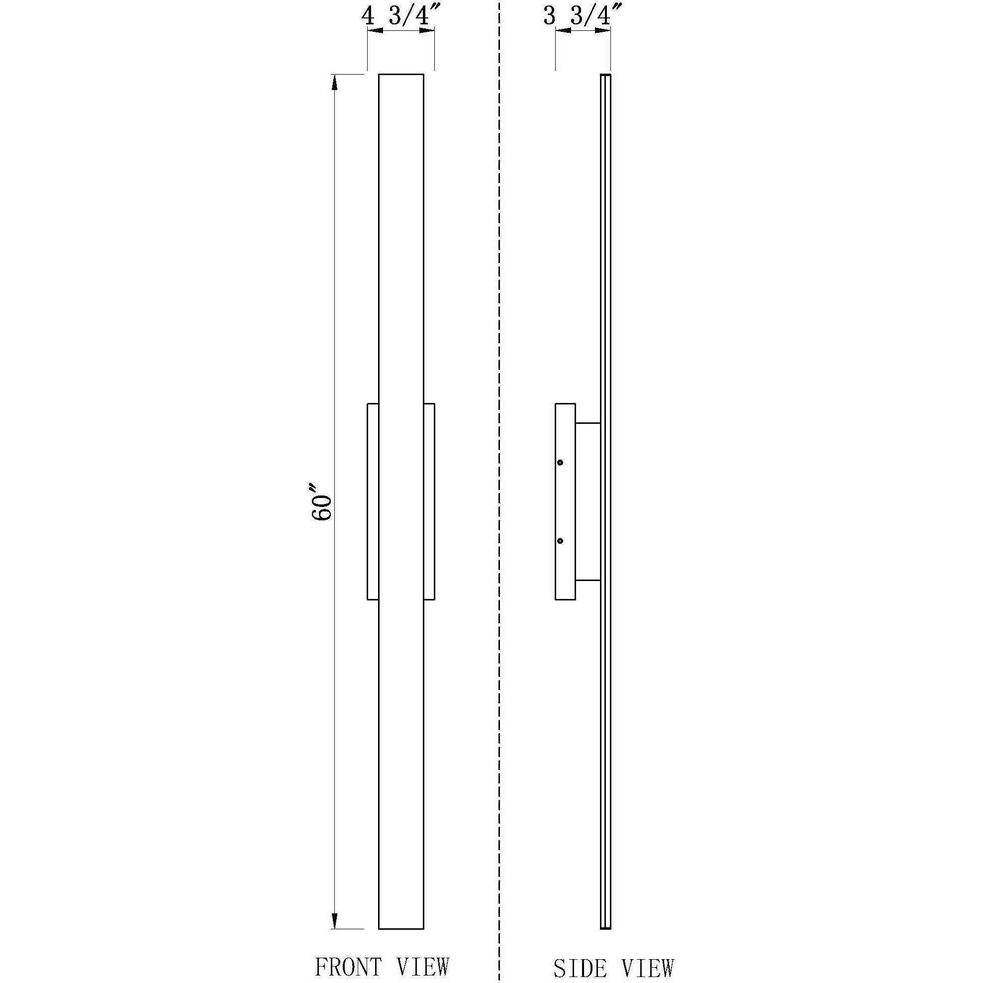 Stylet LED 3.75 inch Sand Black Outdoor Wall Light