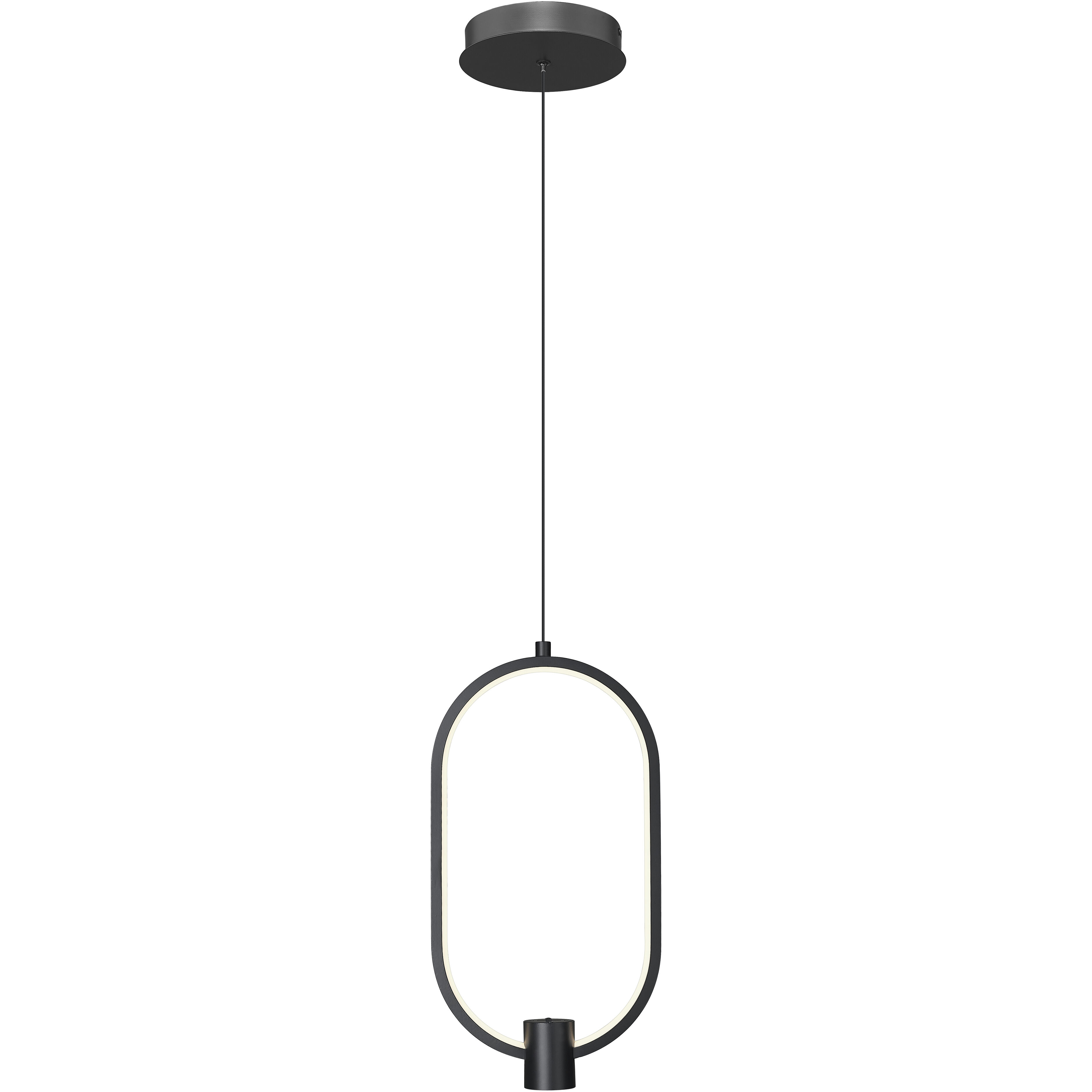 Saros Pendant Ceiling Light in Matte Black, LED
