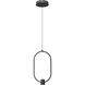Saros Pendant Ceiling Light in Matte Black, LED