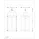 Roundhouse 1 Light 12 inch Black Outdoor Chain Mount Ceiling Fixture