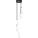 Farrell 5 Light 12 inch Matte Black Chandelier Ceiling Light