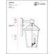 Bayland Outdoor Wall Light in Black, 7.4