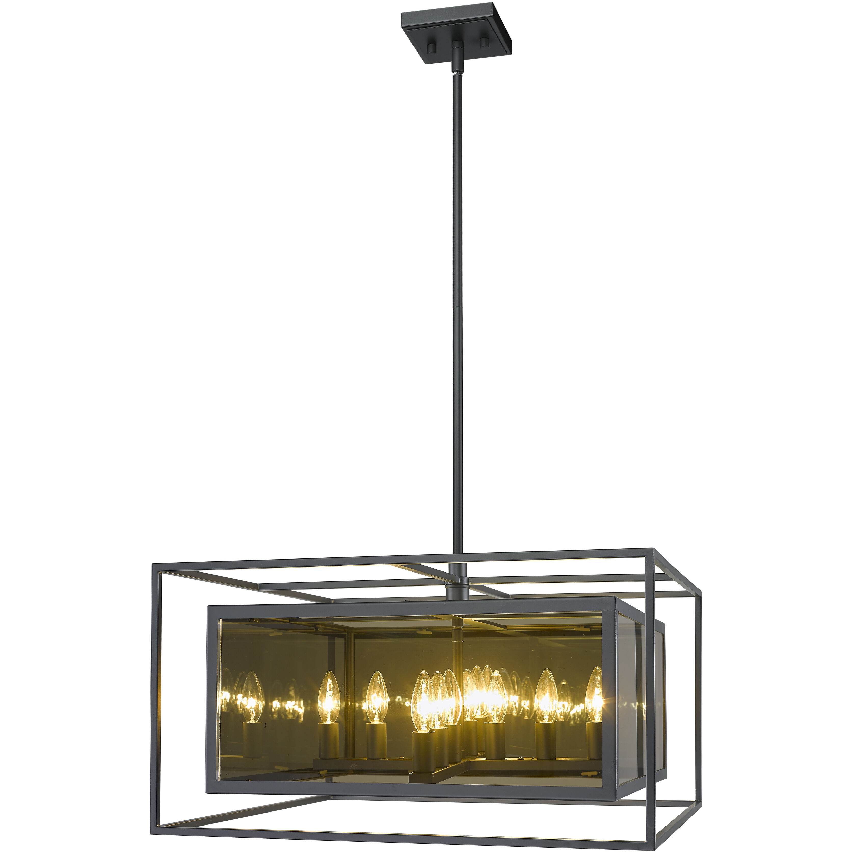 Infinity 12 Light 24 inch Misty Charcoal Chandelier Ceiling Light