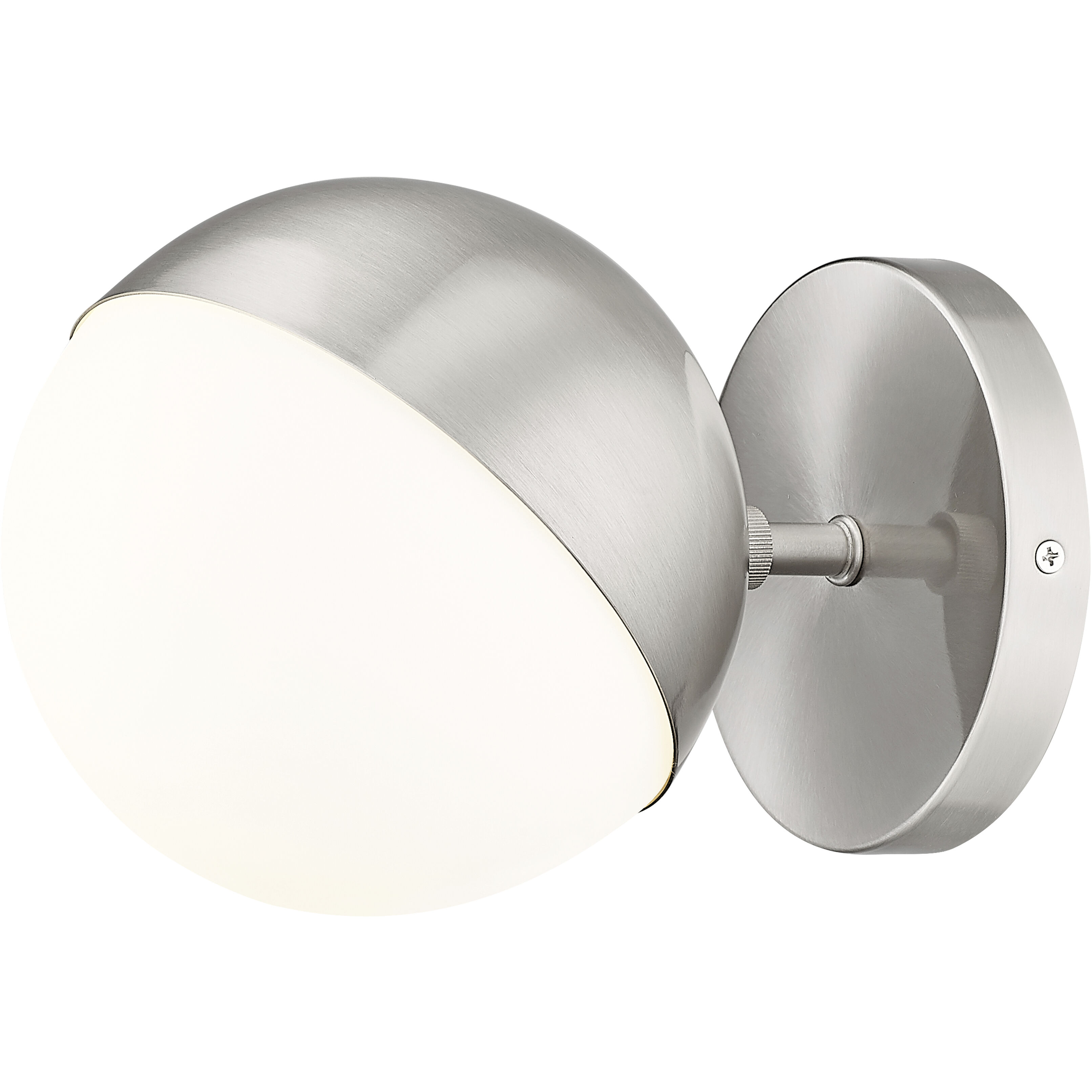 Realm Sphere Wall Sconce Wall Light in Brushed Nickel