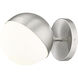 Realm Sphere Wall Sconce Wall Light in Brushed Nickel