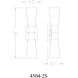 Emrys 2 Light 4.5 inch Brushed Nickel Wall Sconce Wall Light