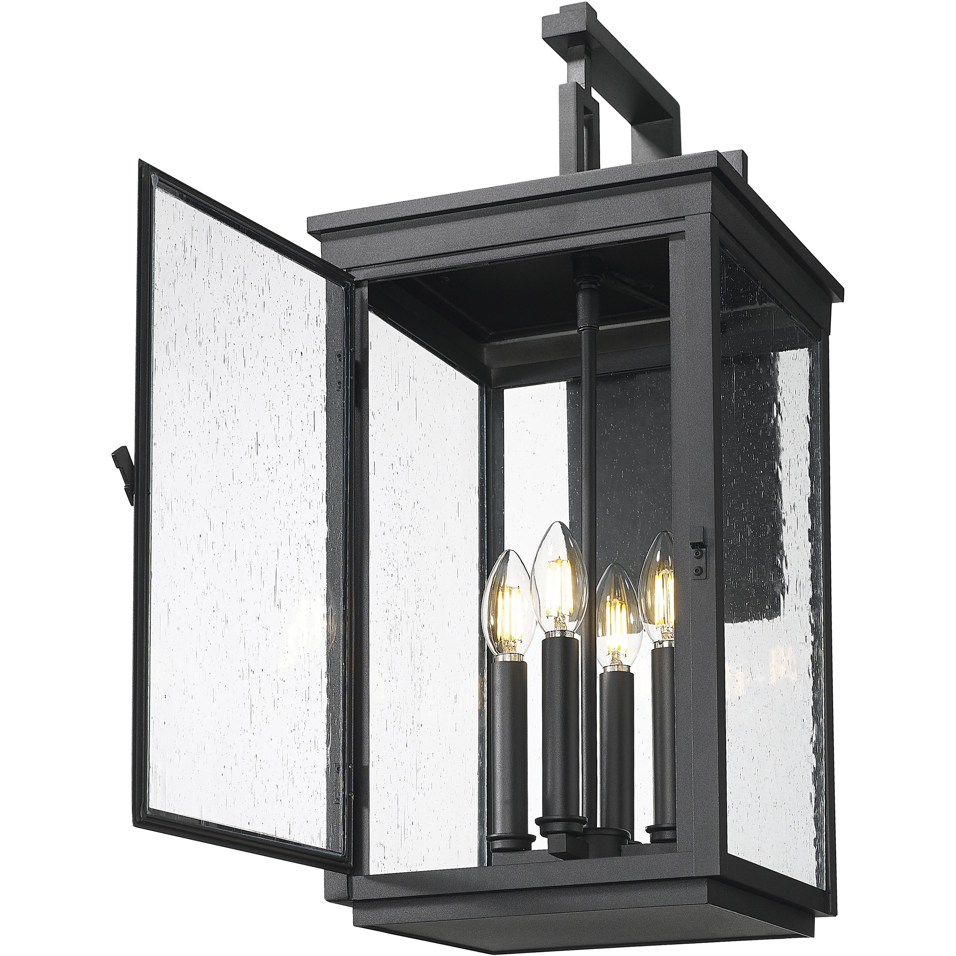 Hartwell 4 Light 23.75 inch Sand Black Outdoor Wall Light