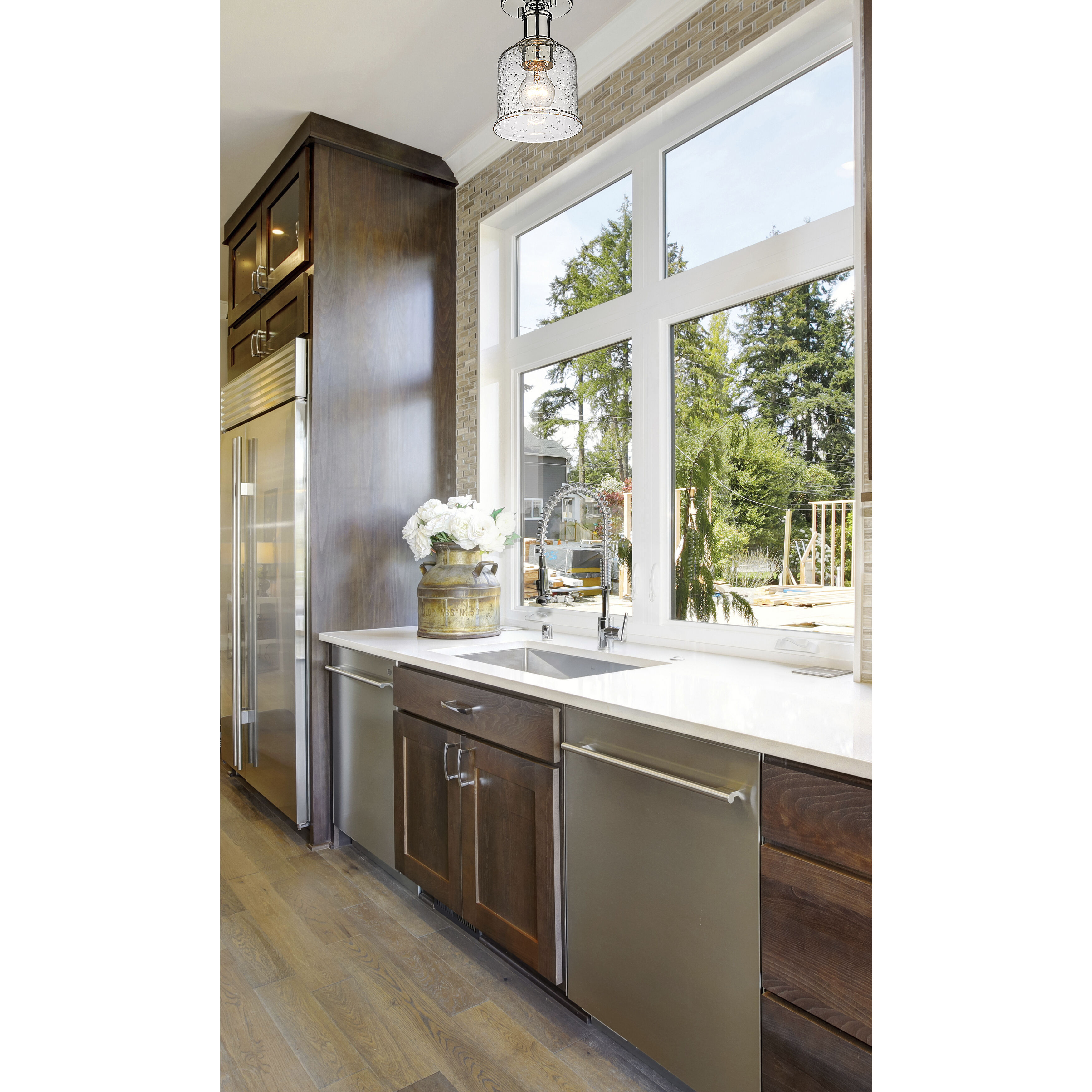 Bryant 1 Light 5.5 inch Chrome Flush Mount Ceiling Light