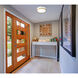 Algar LED 12 inch Matte White and Modern Gold Flush Mount Ceiling Light