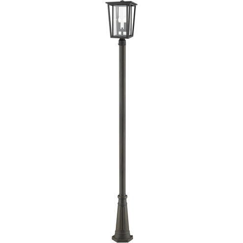 Seoul 2 Light 113.5 inch Oil Rubbed Bronze Outdoor Post Mounted Fixture in 19.25