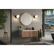 Realm Sphere Wall Sconce Wall Light in Matte Black