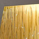 Millenial LED 10 inch Bronze Gold Outdoor Wall Light in Chisel Glass