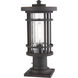Jordan 1 Light 16.75 inch Oil Rubbed Bronze Outdoor Pier Mounted Fixture in 5.25