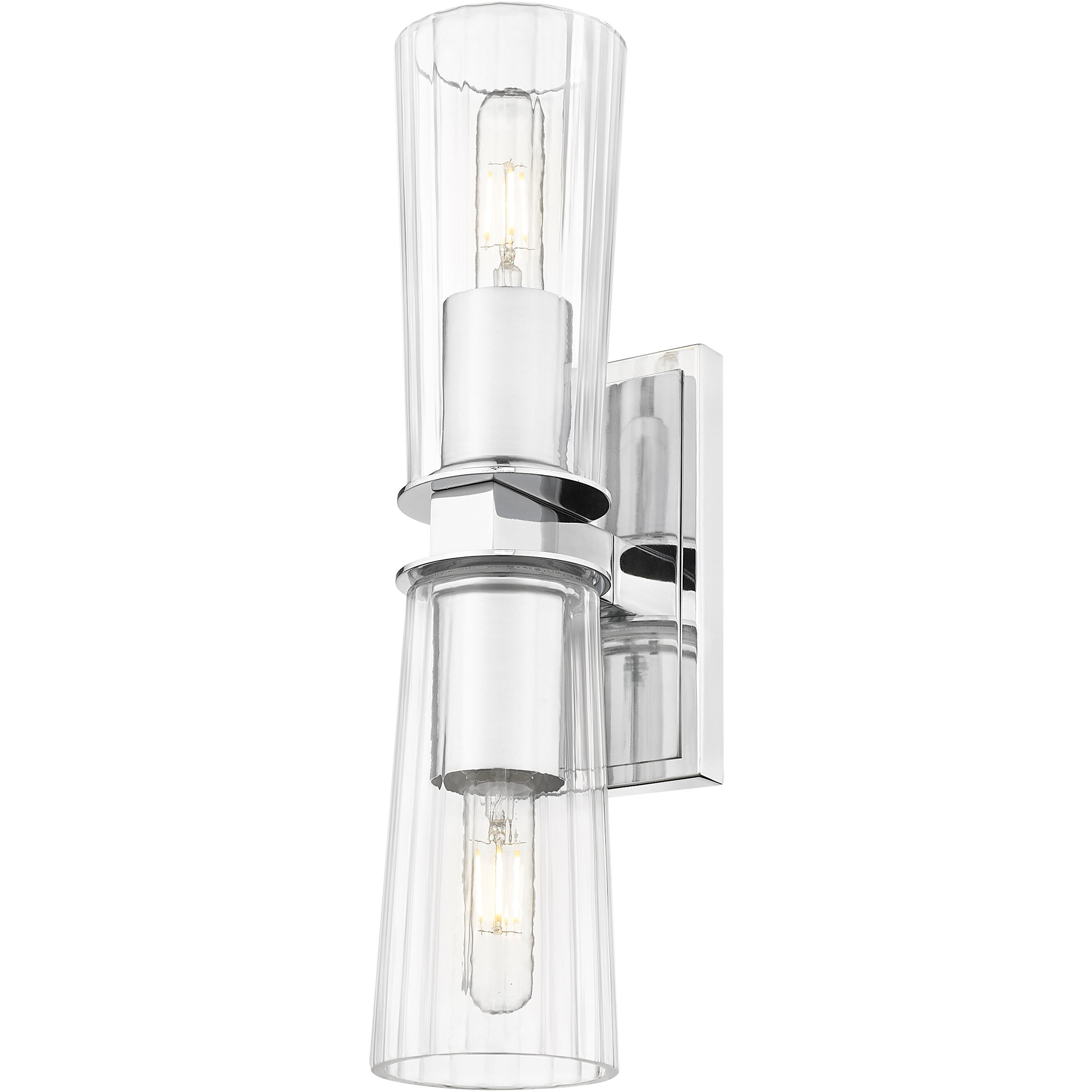 Titus 2 Light 4.5 inch Chrome Wall Sconce Wall Light