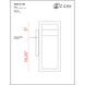 Luttrel LED 15 inch Silver Outdoor Wall Light