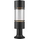 Luminata LED 21.75 inch Black Outdoor Pier Mounted Fixture