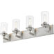 Savannah 4 Light 31.5 inch Brushed Nickel Vanity Wall Light