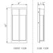 Nyx Outdoor Wall Light in Black, LED
