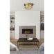 Clarion 2 Light 12 inch Olde Brass Flush Mount Ceiling Light in Oil Rubbed Bronze