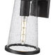 Bar Harbor 1 Light 12.5 inch Sand Black Outdoor Wall Light