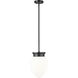 Gideon 1 Light 10 inch Matte Black Pendant Ceiling Light
