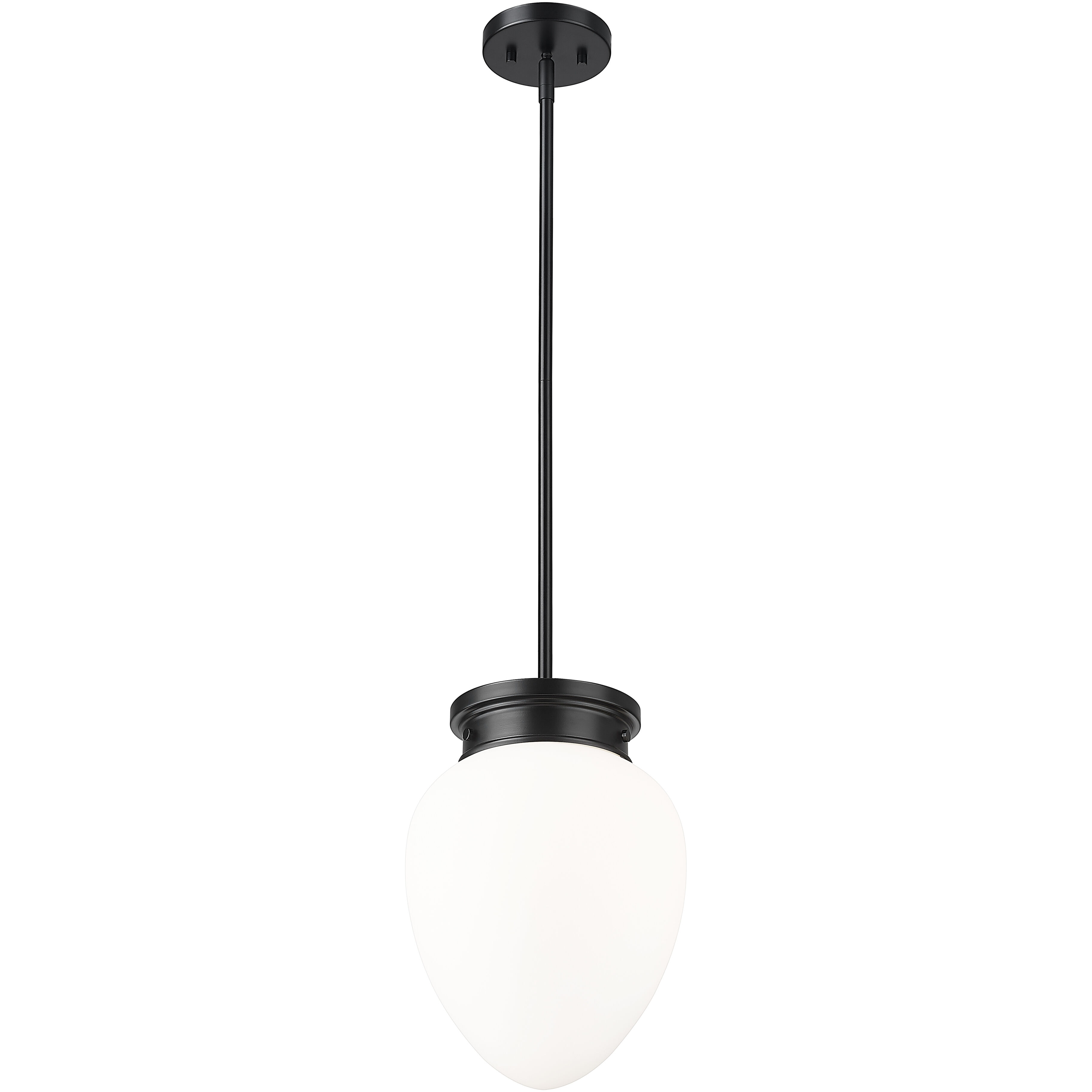 Gideon 1 Light 10 inch Matte Black Pendant Ceiling Light