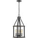 Kirkland 3 Light 12 inch Ashen Barnboard Pendant Ceiling Light