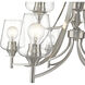 Joliet 9 Light 31 inch Brushed Nickel Chandelier Ceiling Light