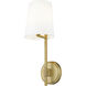 Winward 1 Light 6 inch Rubbed Brass Wall Sconce Wall Light