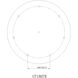 Multi Point Canopy Rubbed Brass Ceiling Plate