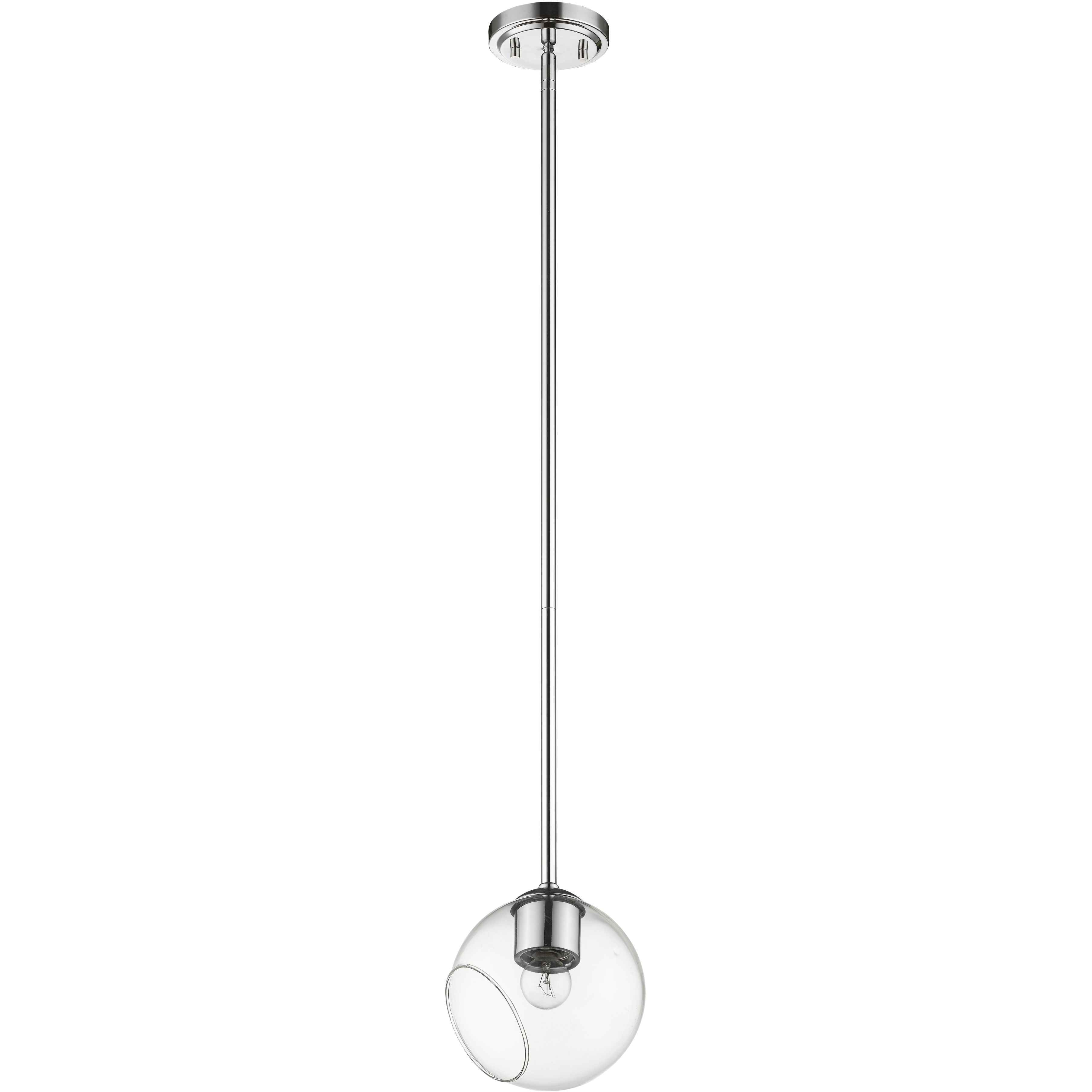 Marquee 1 Light 5.7 inch Chrome Pendant Ceiling Light
