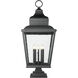 Raphael 5 Light 42.75 inch Sand Black Outdoor Pier Mounted Fixture in Soft Sand Black