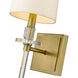 Sophia 1 Light 5.5 inch Rubbed Brass Wall Sconce Wall Light