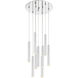 Forest LED 16 inch Chrome Chandelier Ceiling Light