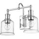 Bryant 2 Light 16 inch Chrome Vanity Wall Light