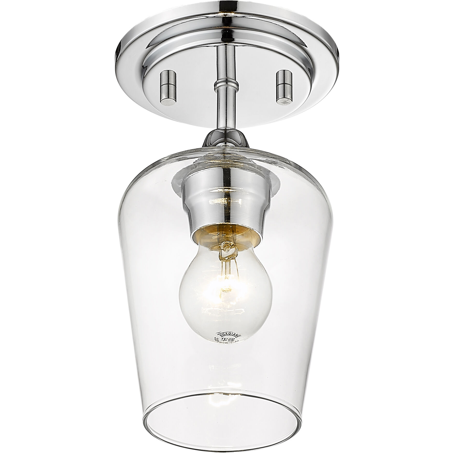 Joliet 1 Light 5.5 inch Chrome Flush Mount Ceiling Light