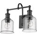 Bryant 2 Light 16 inch Matte Black Vanity Wall Light