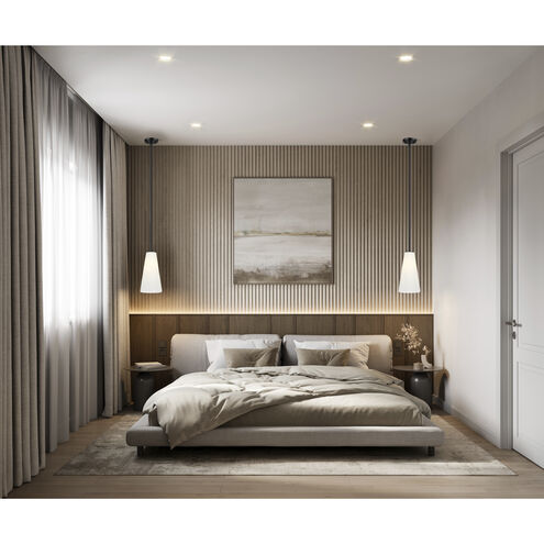 Farrell 1 Light 7.25 inch Matte Black Pendant Ceiling Light