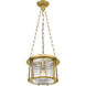 Cape Harbor 1 Light 13 inch Rubbed Brass Pendant Ceiling Light