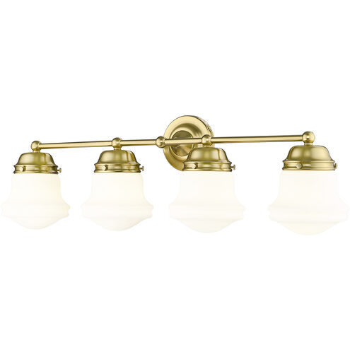 Vaughn 4 Light 31.5 inch Luxe Gold Vanity Wall Light