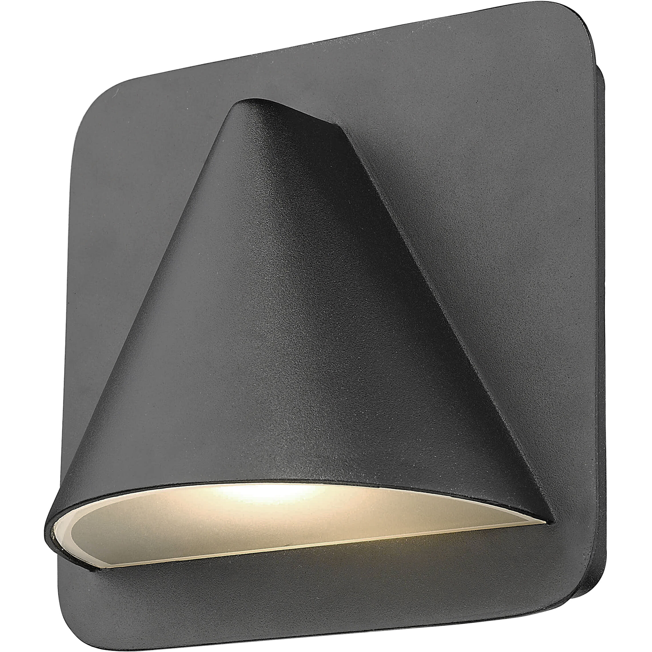Obelisk LED 6.25 inch Black Outdoor Wall Light