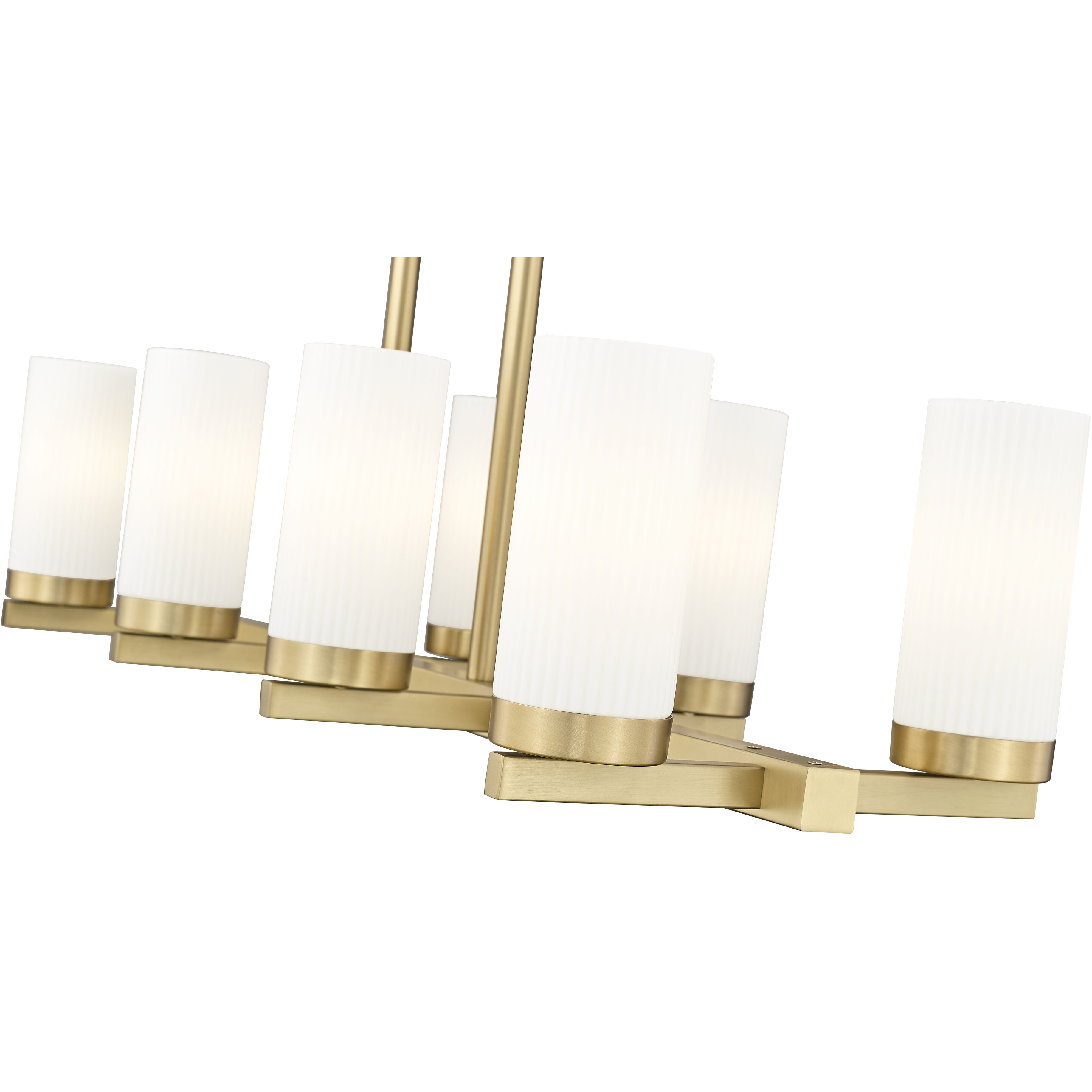 Danica 8 Light 42 inch Modern Gold Linear Chandelier Ceiling Light