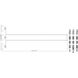 Bronte 3 Light 52.75 inch Matte Black and Rubbed Brass Billiard Light Ceiling Light in Matte Opal Glass