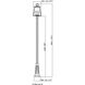 Broughton 4 Light 116.5 inch Black Outdoor Post Mounted Fixture