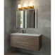 Soledad 3 Light 23 inch Brushed Gold Vanity Wall Light