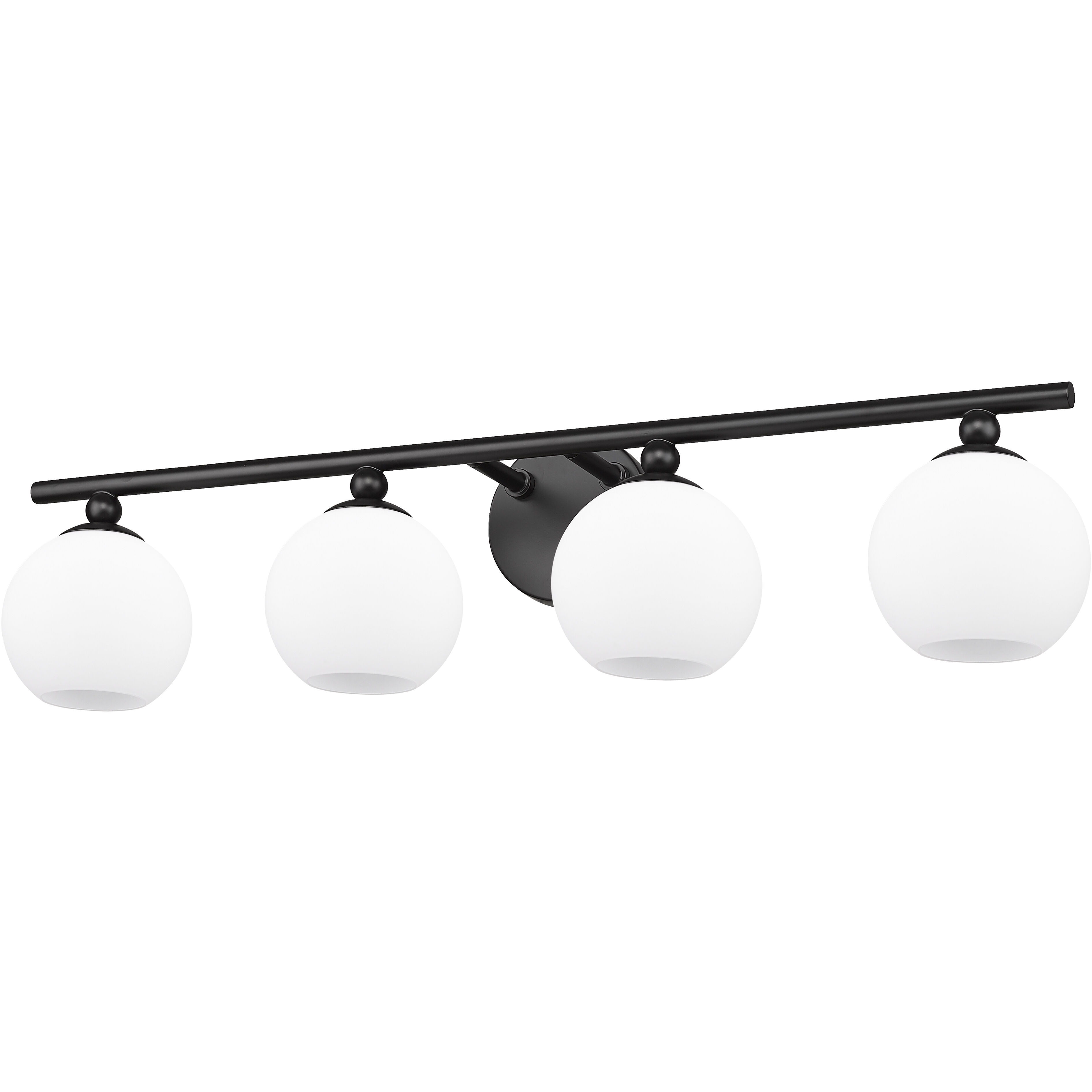 Neoma 4 Light 30 inch Matte Black Vanity Wall Light
