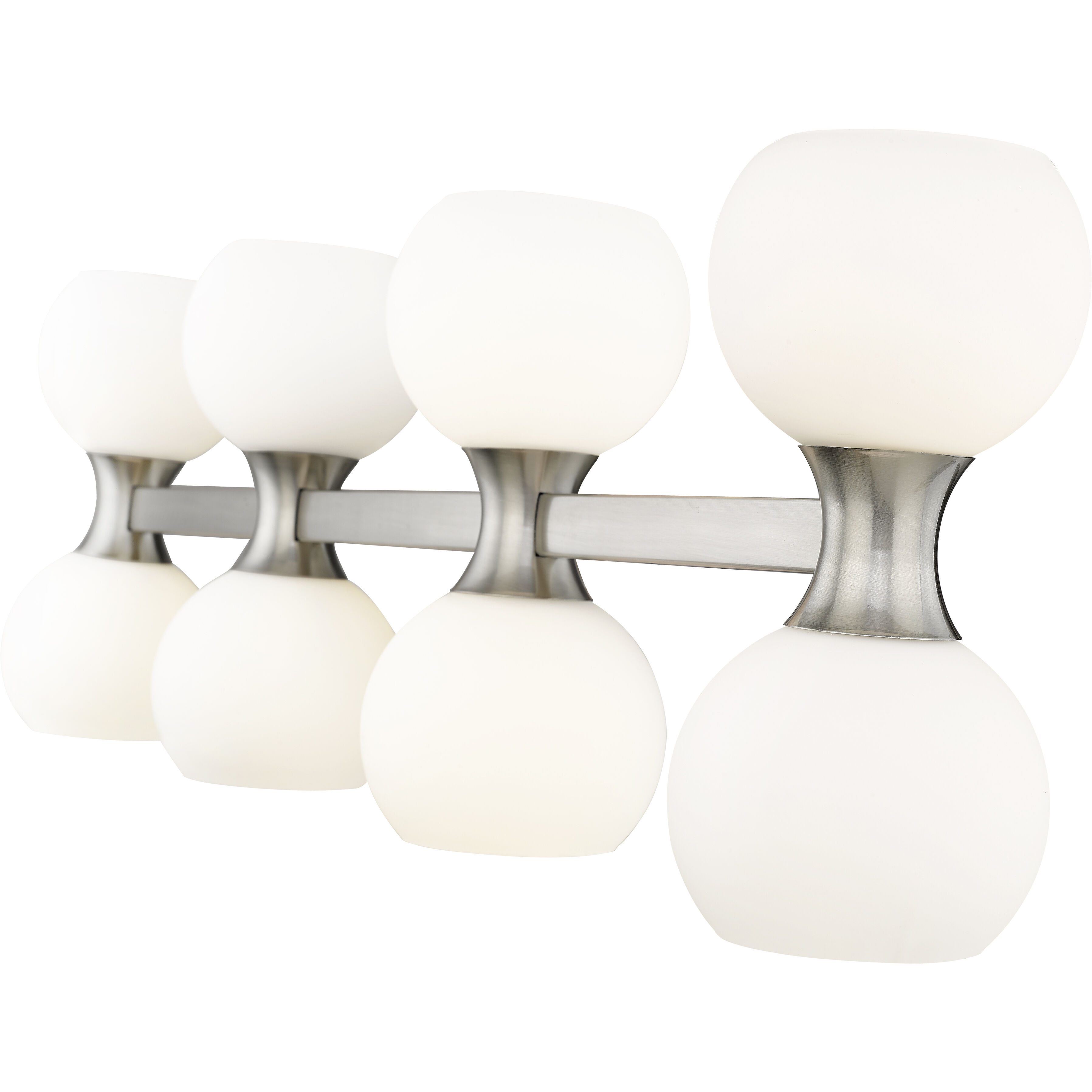 Artemis 8 Light 35 inch Brushed Nickel Vanity Wall Light