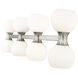 Artemis 8 Light 35 inch Brushed Nickel Vanity Wall Light