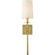 Camila 1 Light 5.5 inch Rubbed Brass Wall Sconce Wall Light