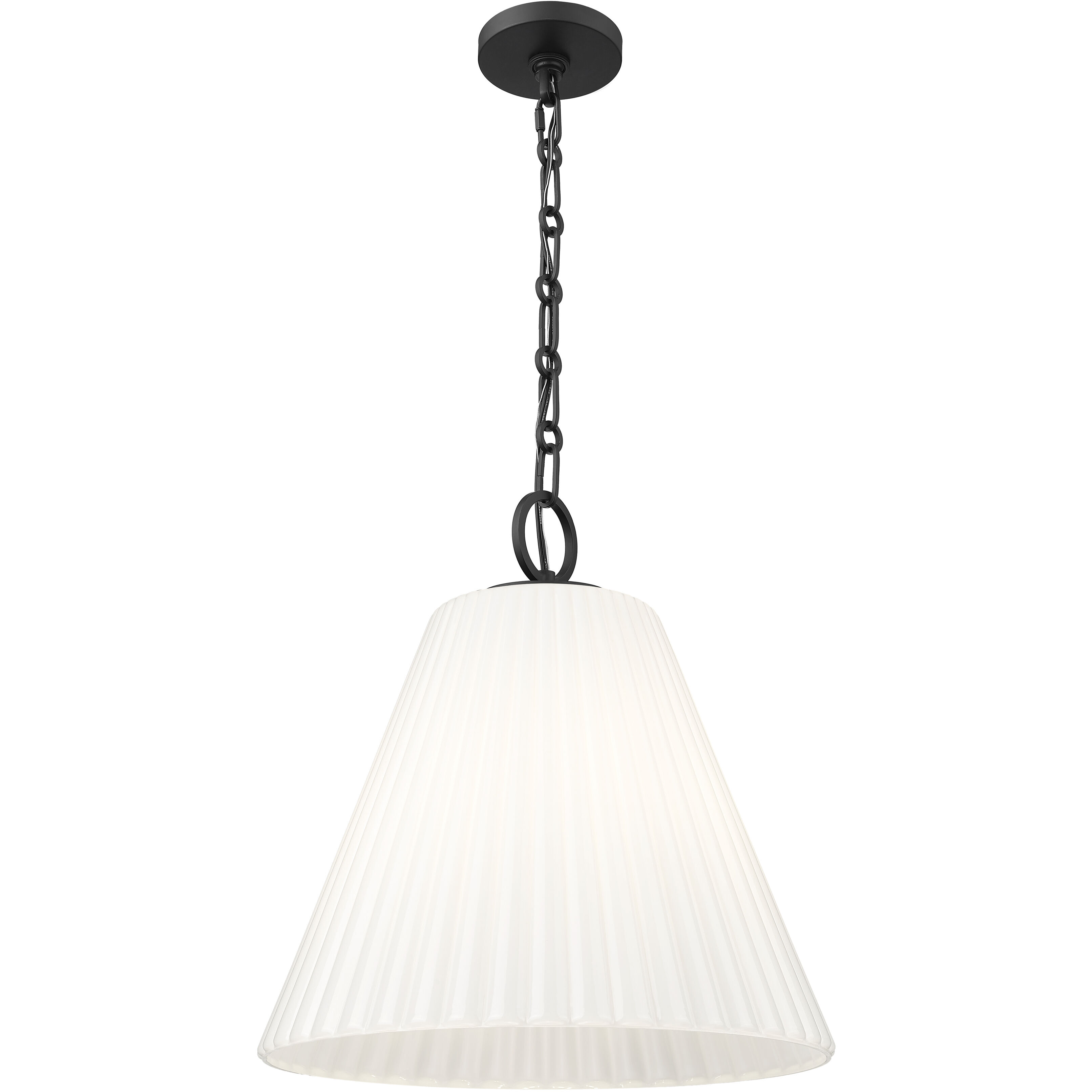 Alaric 3 Light 18 inch Matte Black Pendant Ceiling Light